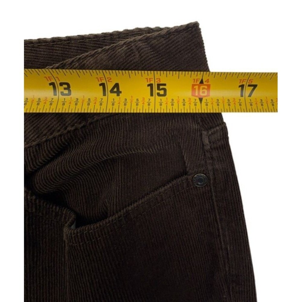 Talbots Petites Heritage Brown Corduroy Straight Leg Pants 12P Fall Preppy - Picture 10 of 16